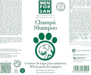 MENFORSAN Shampoo für Welpen mit Weizenkeimen und natürlichem Kollagen duftfrei 1L - 1 l – Bild 1 von 4
