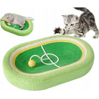 Produktbild von Meow&Mrrrau Katzenkratzbaum Fußballfeld mit Ball in Grün 60 cm
