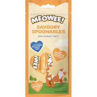Produktbild von Meowee! Savoury Spoonables Katzen Leckerli Creme Huhn und Thunfisch 4 x 14 g