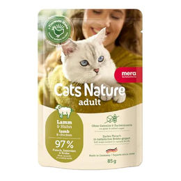 Mera Cat Nature Adult Katzenfutter Lamm 12 x 85 g getreidefrei mit hohem Fleischanteil – Bild 1 von 7