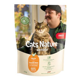 Mera Cats Nature Senior Katzenfutter Huhn und Lachs 400g Getreidefrei und ohne Zucker – Bild 1 von 8