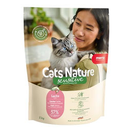 Mera Cats Nature Sensitive Lachs Katzenfutter Trocken 400g für erwachsene Katzen getreidefrei mit hohem Fleischanteil – Bild 1 von 8