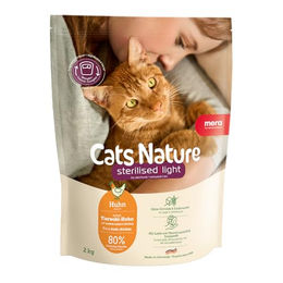 Mera Cats Nature Sterilised Light Huhn Katzenfutter Trocken 400g Getreidefrei und Ohne Zucker für erwachsene Katzen – Bild 1 von 7