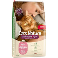 Produktbild von Mera Cats Nature Sterilised Light Lachs Katzenfutter Trockenfutter für erwachsene Katzen 10kg