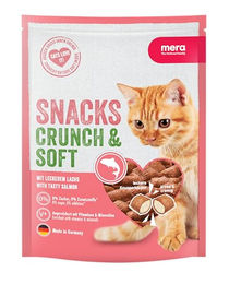 Mera Crunch & Soft Katzen Leckerlies Lachs 200g - 200 g – Bild 1 von 13