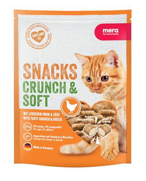 Mera Crunch & Soft Katzenleckerlis Huhn mit Cremefüllung 200g - 2 x 200 g – Bild 1 von 13