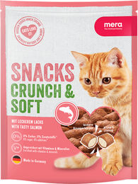 Mera Crunch & Soft Lachs Katzen Leckerli zur Gewichtskontrolle 10x200g – Bild 1 von 2