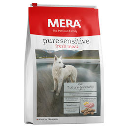 Produktbild von Mera Dog Pure Sensitive Hundefutter Truthahn und Kartoffel 1 kg - 1 kg