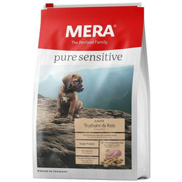 Mera Dog Pure Sensitive Junior Hundefutter Truthahn und Reis 1 kg - 3 x 1 kg – Bild 1 von 4