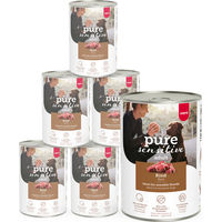 Produktbild von Mera Pure Sensitive Rind Nassfutter für Hunde getreidefrei und monoprotein mit 2400g