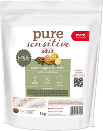 Mera Pure Sensitive Seidenraupe & Kartoffel Trockenfutter für Hunde Adult Getreidefrei Hypoallergen 1kg – Bild 1 von 2