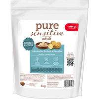 Produktbild von Mera Pure Sensitive Trockenfutter mit mikrobiellem Protein und Kartoffel getreidefrei 1kg für sensible Hunde