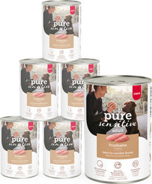 Mera Pure Sensitive Truthahn Nassfutter für Hunde getreidefrei und monoprotein mit 2400g – Bild 1 von 2