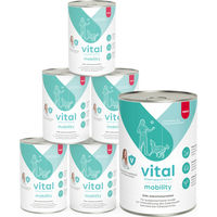 Produktbild von Mera Vital Mobility Veterinärdiät Nassfutter für Hunde mit Rind und Huhn zur Unterstützung der Gelenke 2400g