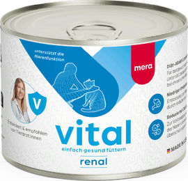 Mera Vital Renal Katzen Nassfutter Huhn Veterinärdiät mit niedrigem Phosphorgehalt 1200g – Bild 1 von 2