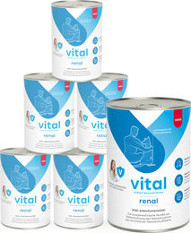 Mera Vital Renal Nassfutter für Hunde mit Rind und Huhn zur Unterstützung der Nierenfunktion als Diätfutter mit niedrigem Phosphorgehalt 2400g – Bild 1 von 2