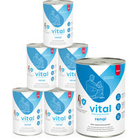 Produktbild von Mera Vital Renal Nassfutter für Hunde mit Rind und Huhn zur Unterstützung der Nierenfunktion als Diätfutter mit niedrigem Phosphorgehalt 2400g