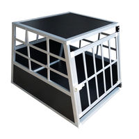Produktbild von Merschbrock Trade GmbH Hundetransportbox S aus Metall für das Auto in Schwarz und Silber