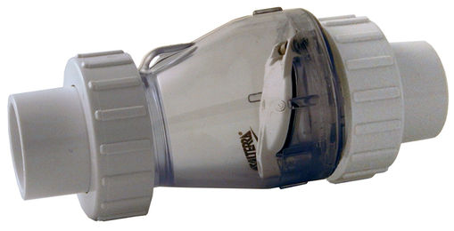 Produktbild von Messner PVC-Rückschlagventil mit Kupplung Ø 50 mm K-K ohne Feder für Teichanlagen