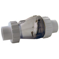 Produktbild von Messner PVC-Rückschlagventil mit Kupplung Ø 50 mm K-K ohne Feder für Teichanlagen