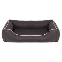 Produktbild von Mestizo Valencia Orthopädisches Hundebett aus wasserdichtem Cordura Polyester in Braun Weiß 80x60 cm
