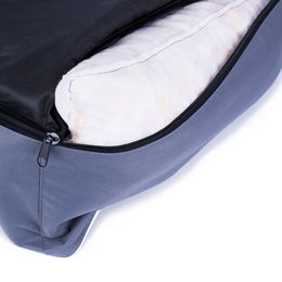 Mestizo Valencia Orthopädisches Hundebett für kleine Hunde aus wasserdichtem Cordura Polyester 65x50cm Dunkelgrau Schwarz – Bild 1 von 4