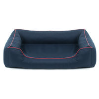 Produktbild von Mestizo Valencia Orthopädisches Hundebett für kleine Hunde Marine Rot 65x50cm