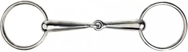 Produktbild von Metalab 2-Ring Gebiss aus Edelstahl in Silber für Pferde