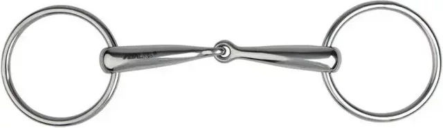 Produktbild von Metalab 2-Ring Gebiss aus Edelstahl in Silber für Pferde