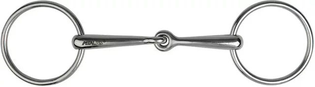 Produktbild von Metalab 2-Ring Gebiss aus Edelstahl in Silber für Pferde