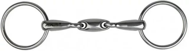 Metalab 2-Ring Gebiss aus Edelstahl in Silber und Grau – Bild 1 von 1