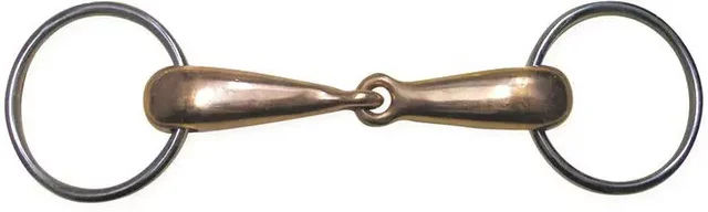 Metalab 2-Ring-Gebiss für Pferde aus Kupfer oder Edelstahl – Bild 1 von 2