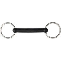 Produktbild von Metalab 2-Ring Gebiss mit Gummi in Silber und Schwarz