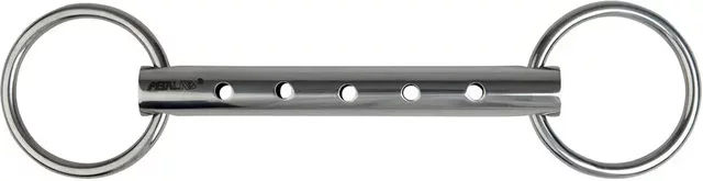 Metalab 2-Ring Gebiss und Rund Trense aus Edelstahl in Silber 19mm – Bild 1 von 2