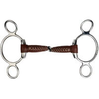Produktbild von Metalab 3-Ring Gebiss Pinchless aus Edelstahl in Silber und Braun