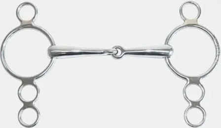 Produktbild von Metalab 4-Ring Gebiss aus Edelstahl für Ponys in Silber