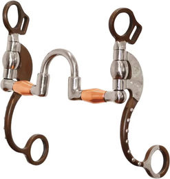 Produktbild von Metalab Antique Western Snaffle-Trense für Pferde in Braun und Silber