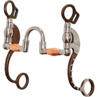 Produktbild von Metalab Antique Western Snaffle-Trense für Pferde in Braun und Silber