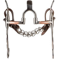 Produktbild von Metalab BF Mors Western-Snaffle Gebiss für Pferde mit Kupferbarren und gravierten Gelenken in Silber
