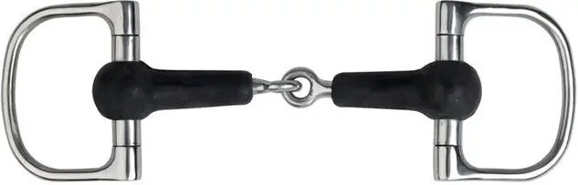 Produktbild von Metalab D-Ring Gebiss aus Edelstahl in Silber oder Schwarz