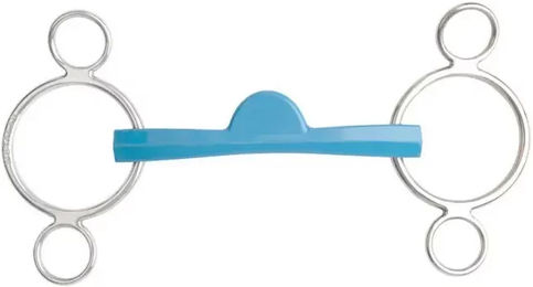 Produktbild von Metalab Flexi 3-Ring Gebiss aus Metall Blau Größe M
