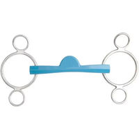 Produktbild von Metalab Flexi 3-Ring Gebiss aus Metall Blau Größe M