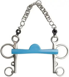 Produktbild von Metalab Flexi Pelham für Pferd Halbmond lange Zweige in Blau Größe M