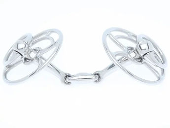 Produktbild von Metalab JW Longiergebiss aus Edelstahl in Silber für Pferde
