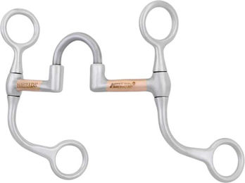 Metalab Mors Western Snaffle für Pferd mit C-Stange und kupferüberzogenem Bügel – Bild 1 von 1