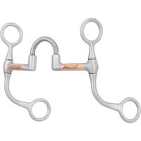 Produktbild von Metalab Mors Western Snaffle für Pferd mit C-Stange und kupferüberzogenem Bügel