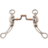 Produktbild von Metalab Mors Western Snaffle Gebiss für Pferde aus Aluminium mit Kupferseiten FG