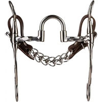 Produktbild von Metalab Mors Western-Snaffle Gebiss für Pferde aus Edelstahl mit gedrehten Stangen und gravierten Ringen