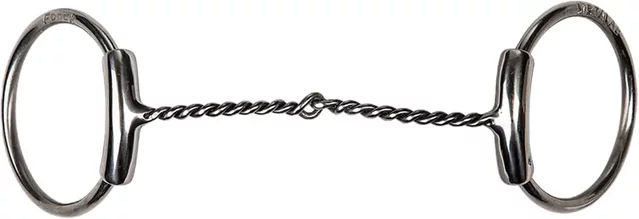 Produktbild von Metalab Olivengebiss für Pferde gebogen und gedreht aus Edelstahl Silber