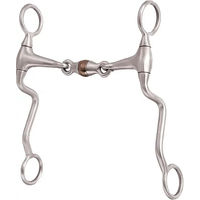 Produktbild von Metalab Performer Western Snaffle Gebiss für Pferde mit Kupfer und Silber 12,5 cm